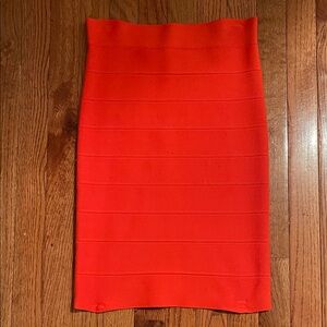 BCBGMaxAzria Bold Red Pencil Skirt